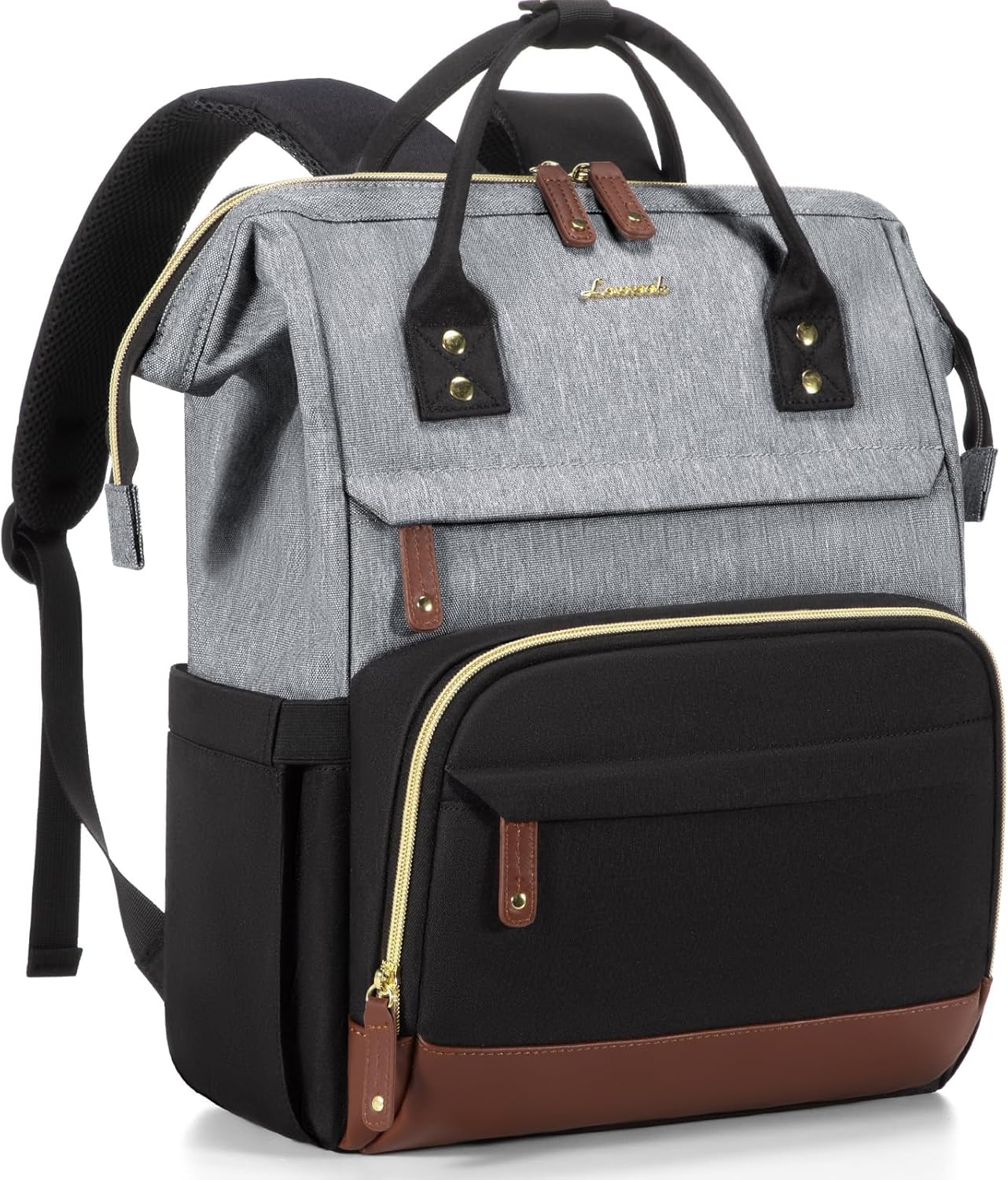LOVEVOOK Laptop Backpack for Women, 17 Inch Work Business Backpacks Purse With Large Capacity, Waterproof Nurse Bag College Bookbag for School, Waterproof Casual Daypack for Travel