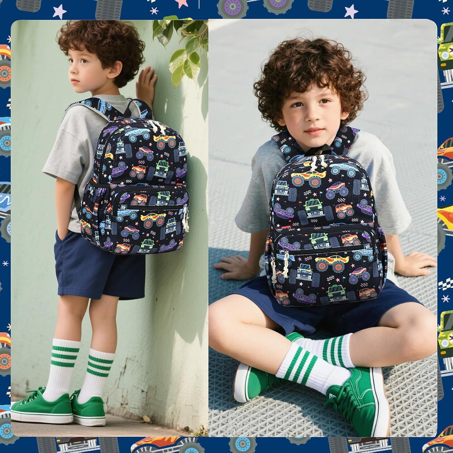 CAMTOP Preschool Backpack for Kids Boys Girls Toddler Backpack Kindergarten School Bookbags for Age 3-8