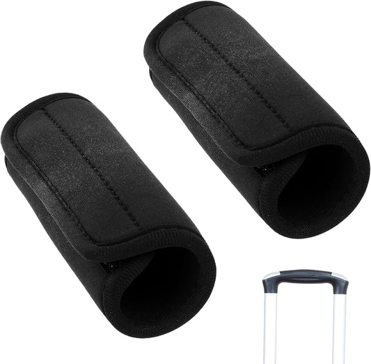 Luggage Handle Wraps – Premium Neoprene Handle Protectors for Suitcases, Bags & Carry On | Travel Essentials, Airplane Accessories, Gifts for Travelers, Luggage Straps Companion(Set of 2)
