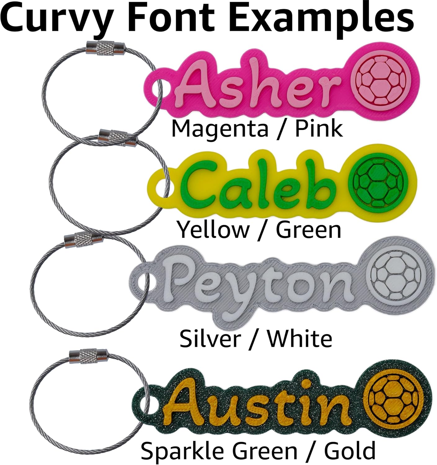Custom Water Bottle and Bag Name Tag