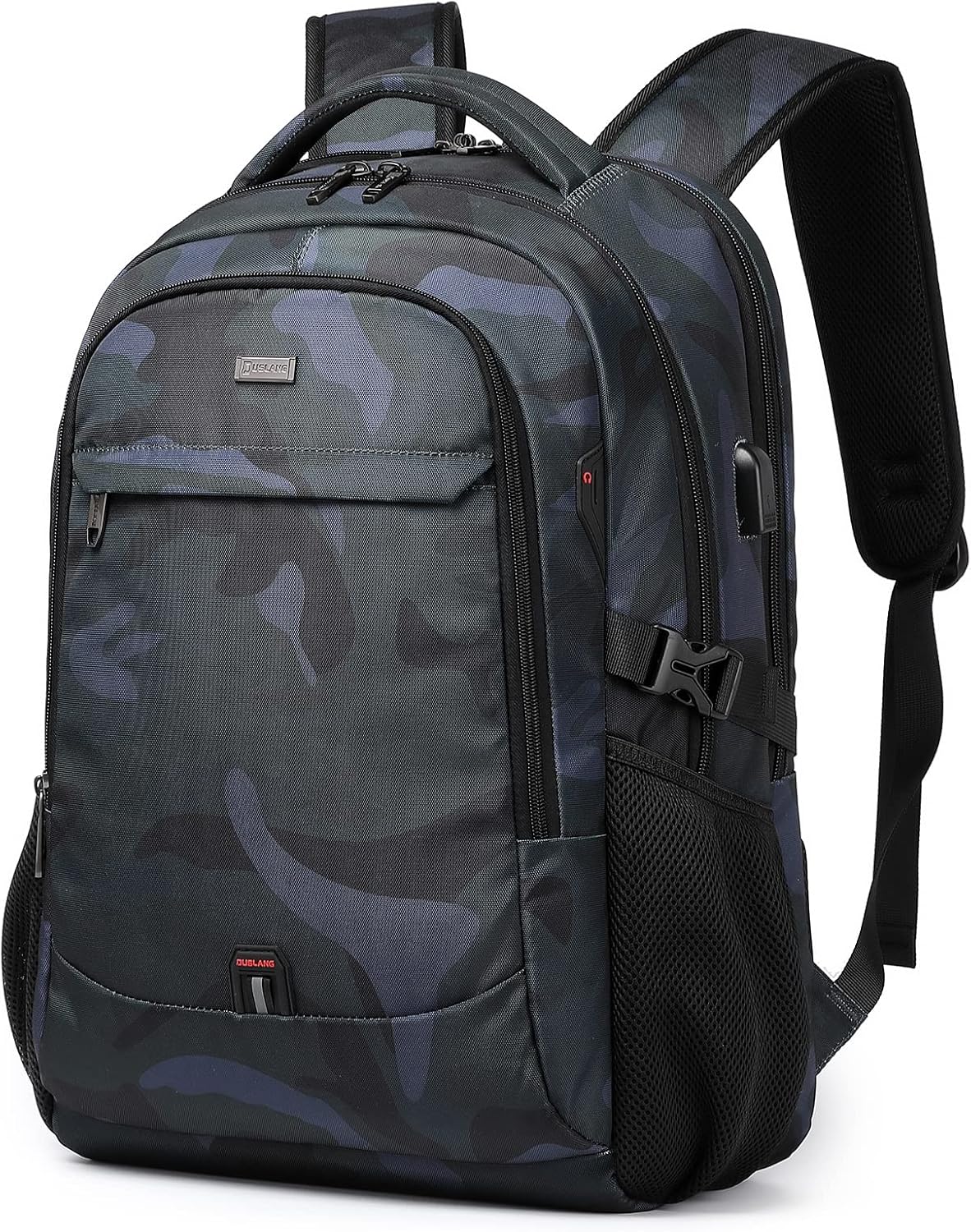DUSLANG 17 Inch Travel Laptop Backpack Water Resistant Hiking Backpack for Men Laptop Bag with USB