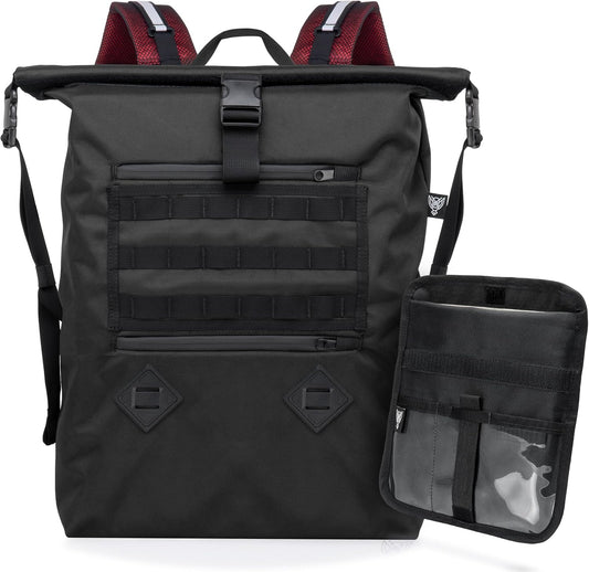 Xtreme Sight Line ~ AQUA RT Large Water-Proof Faraday Backpack/Small LITE Faraday Bag Combo ~ Tracking/Hacking Defense ~ Red