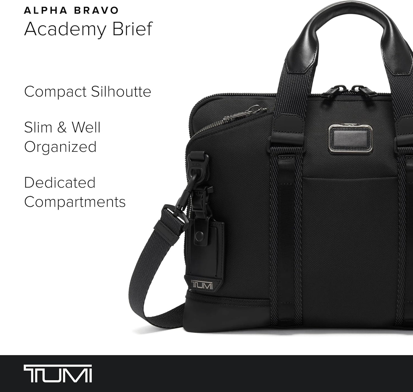 TUMI - Alpha Bravo Academy Brief - Compact Laptop Briefcase - Travel Laptop Bag - 11.8" X 15.5" X 2.0" - For 15" Laptop