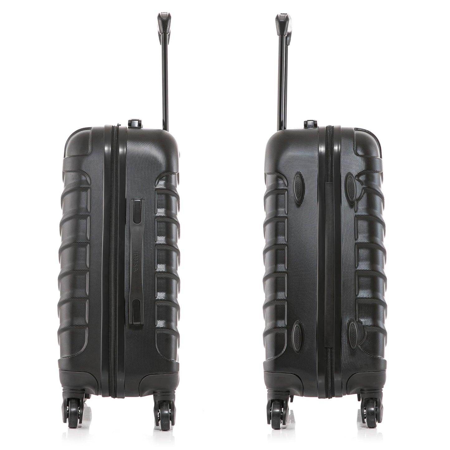 InUSA ENDURANCE 20-Inch Carry-On Hardside Spinner Luggage Lightweight Black