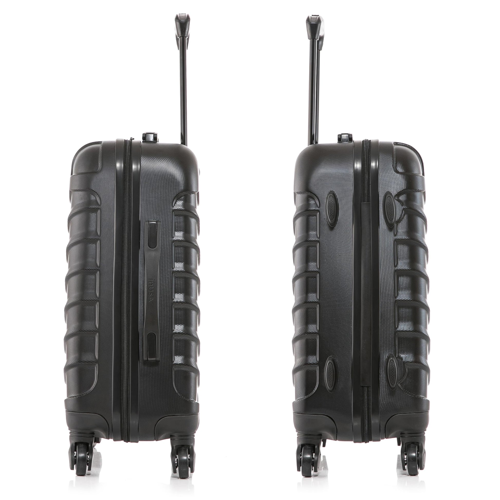 InUSA ENDURANCE 20-Inch Carry-On Hardside Spinner Luggage Lightweight Black