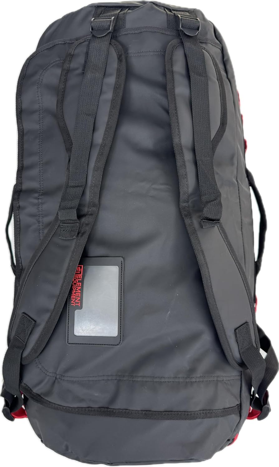 Element Equipment Trailhead Duffel Bag Shoulder Straps Waterproof Black/Red Medium