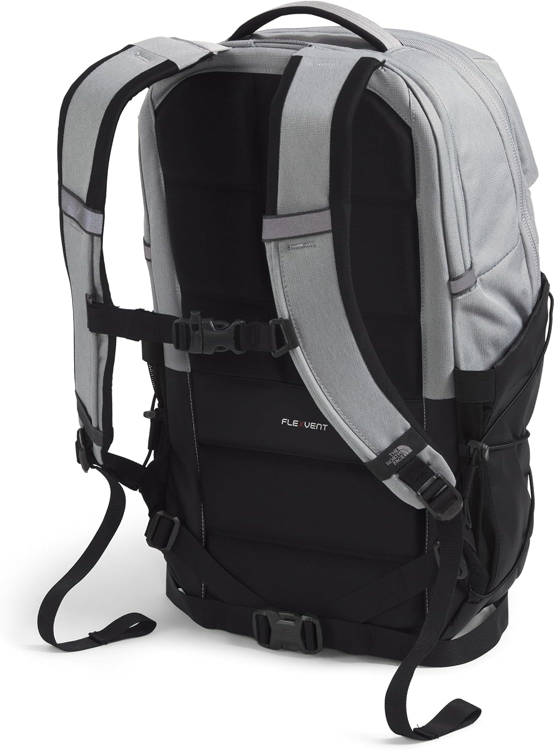 The North Face Borealis Commuter Laptop Backpack | Water Repellent Finish, 16" Laptop Sleeve, Large Main Compartment for Everyday Carry, Meld Grey Dark Heather/TNF Black-NPF, One Size