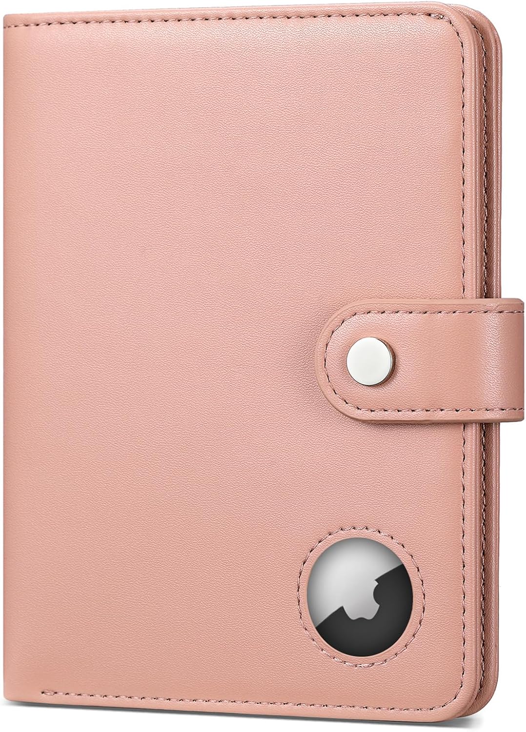 Passport Holder with Airtag for Women, RFID Blocking Passport Wallet Cover Case