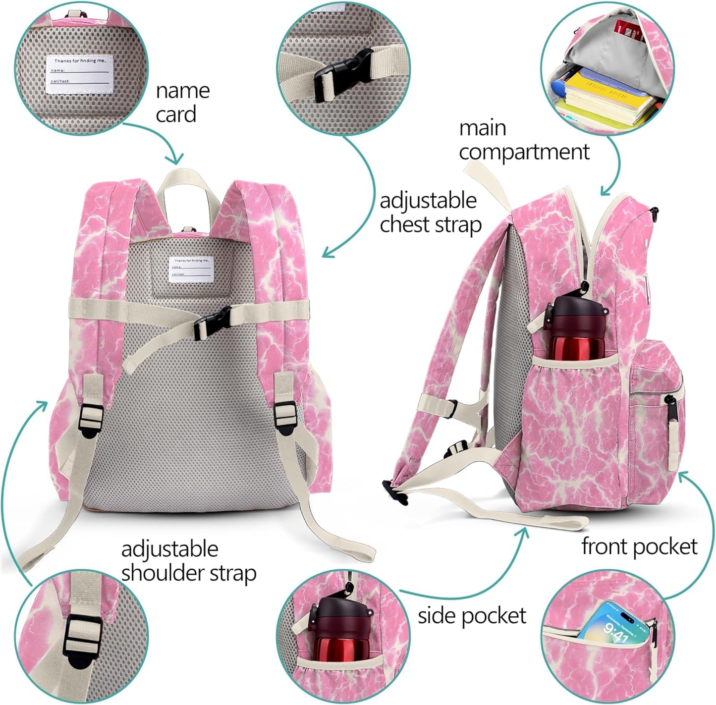 Toddler Backpack for Girls 2-5: Preschool Backpack for Boys Girls - Cute Kids Backpack for Boys