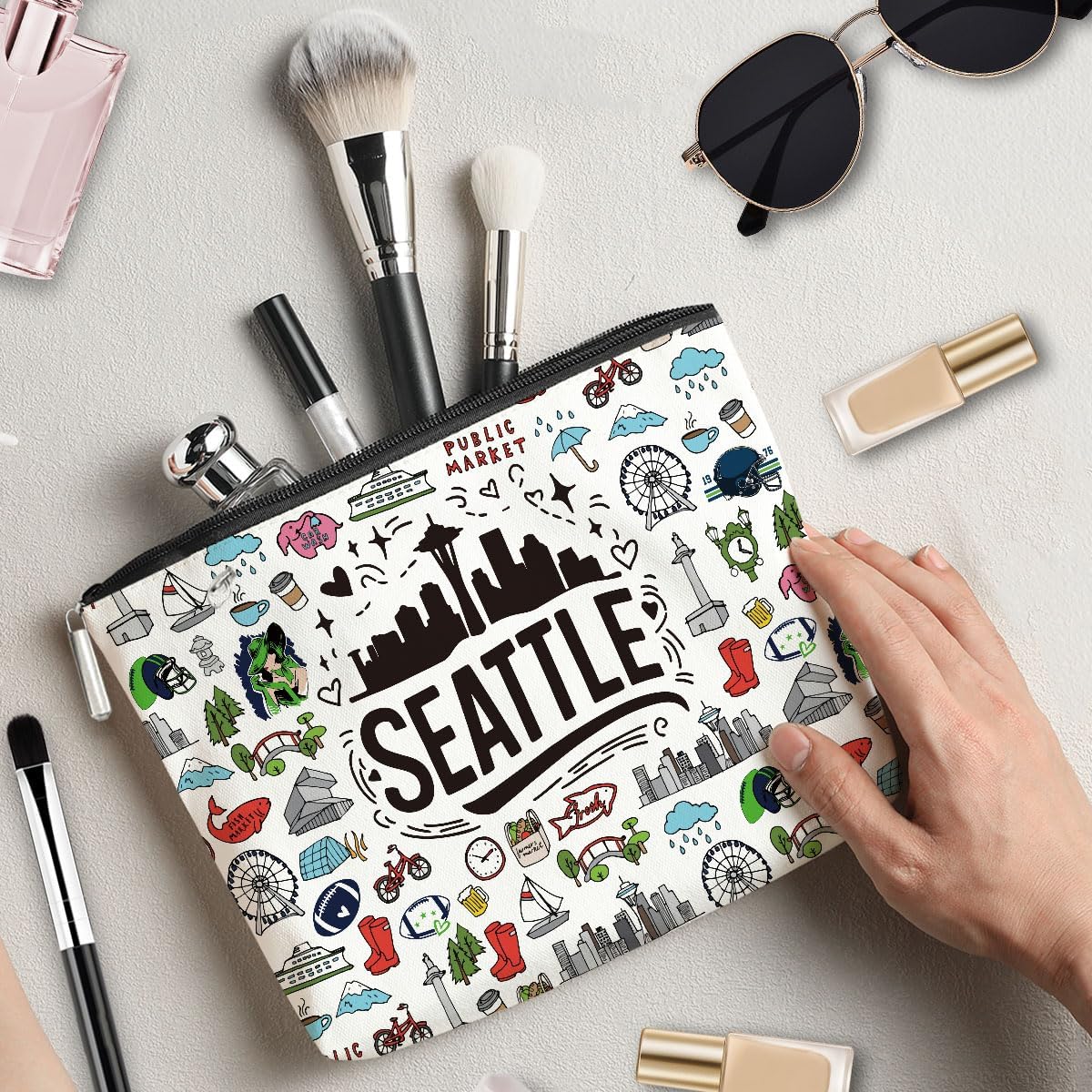Seattle Italy Chicago New York Las Vegas Paris Gifts for Women Canvas Tote Bag Mother's Day Gifts for Women