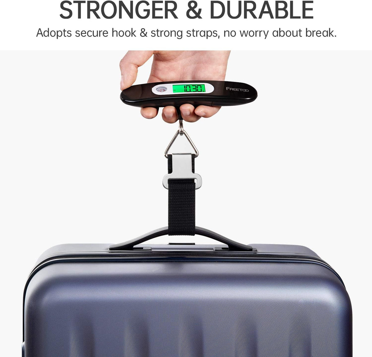 FREETOO Luggage Scale Portable Digital Hanging Scale for Travel, Suitcase Weight Scale with