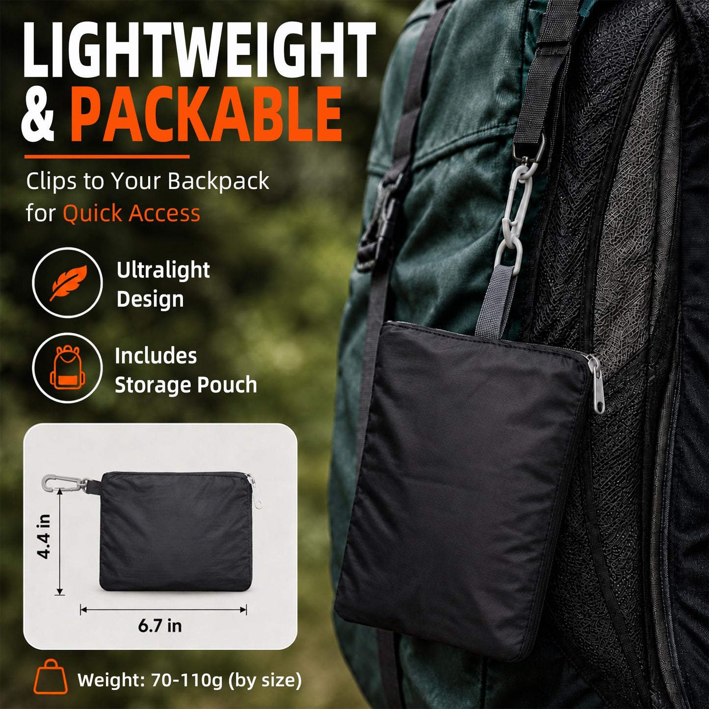 Frelaxy Waterproof Backpack Rain Cover, Pack Covers for Hiking, Travel