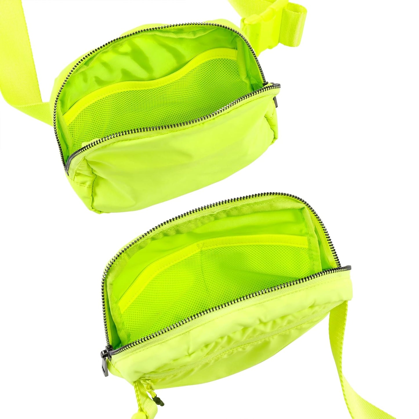 ODODOS Unisex Mini Belt Bag with Adjustable Strap Small Fanny Pack for Workout Running Traveling Hiking, Neon