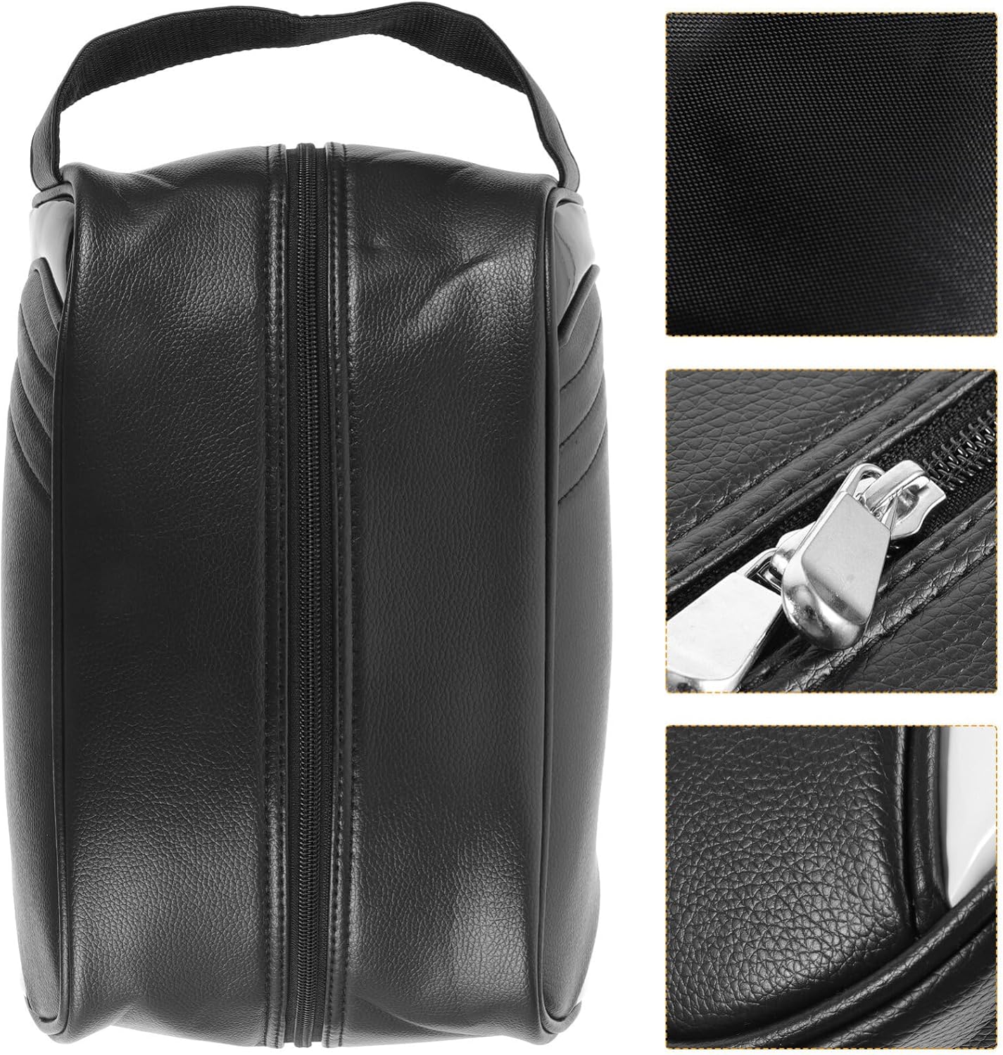 BESPORTBLE Waterproof Shoe Bag Zippered Storage Travel Organizer for Sports Shoes Compact and Foldable for Golf Cycling Football Tennis Basketball