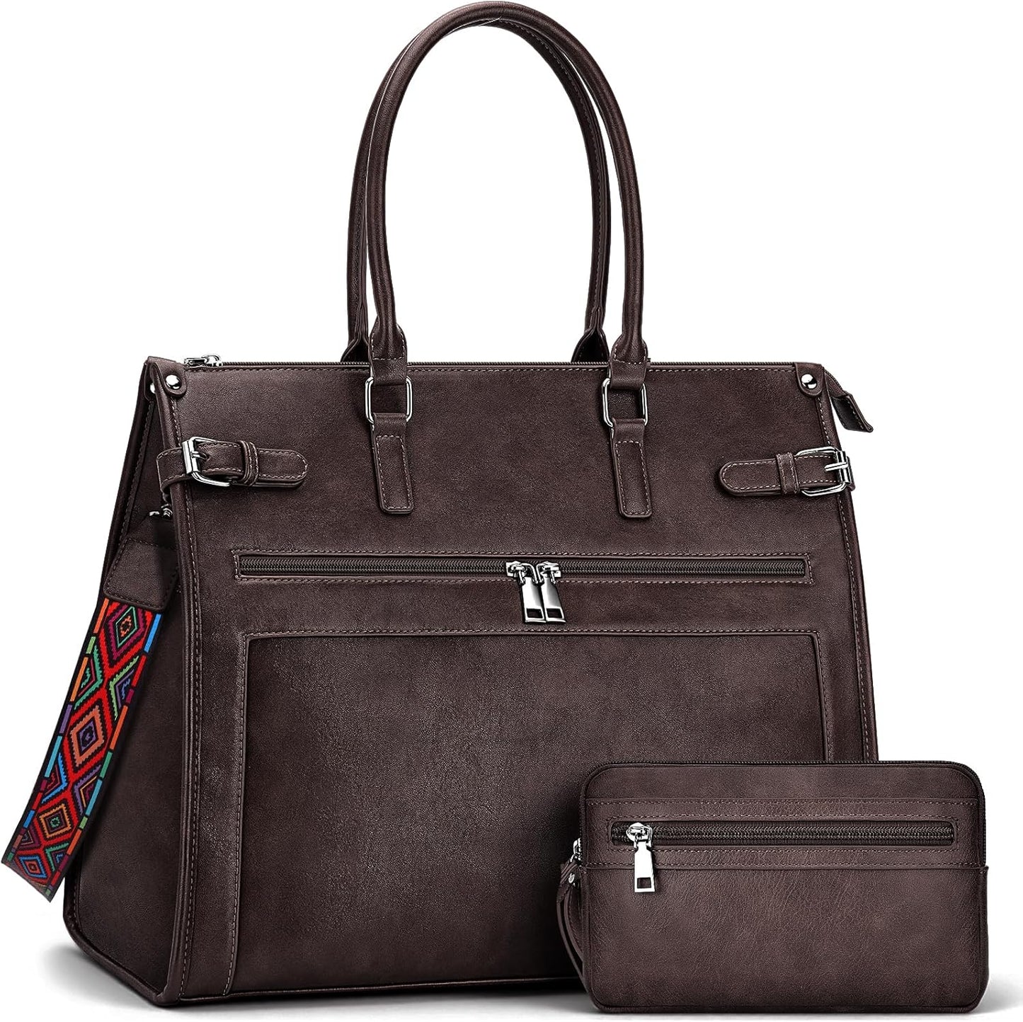 Laptop Tote Bag for Women Briefcase Laptop Purse, 15.6 inch Computer Work Bags with Satchel Purse