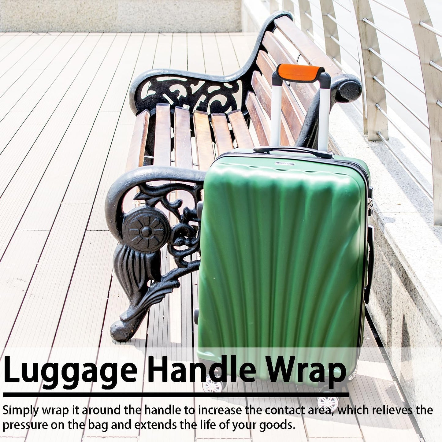 8 Pcs Luggage Handle Wrap Soft Comfortable Luggage Handle Sleeve Travel Suitcase Accessory with Padded Grip Colorful Luggage Identifier Tag for Easy Travel and Identification (4 Color)