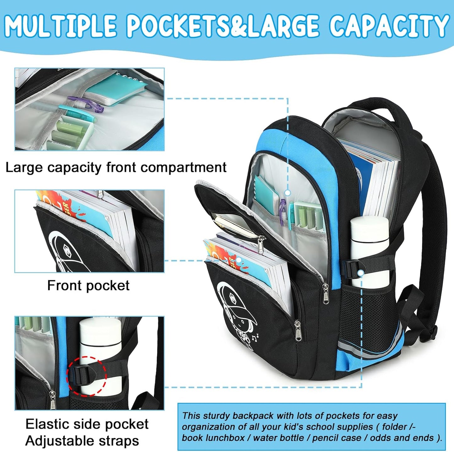 Bluboon Kids Backpack Boys Camo Bookbag Teens Elementary School Bag Daypack Travel Back Pack Middle school