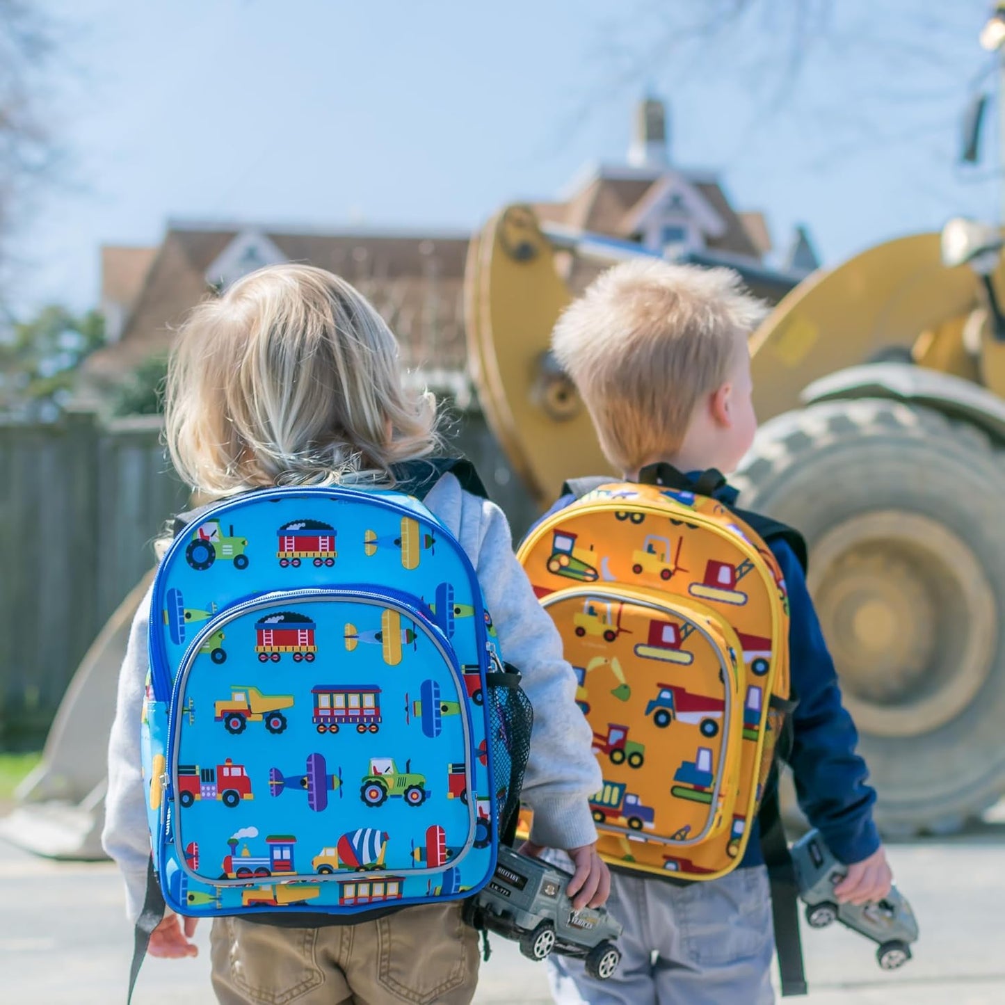 Wildkin 12-inch Kids Backpack – Padded, Adjustable, Ideal for Daycare & Travel - Under Construction