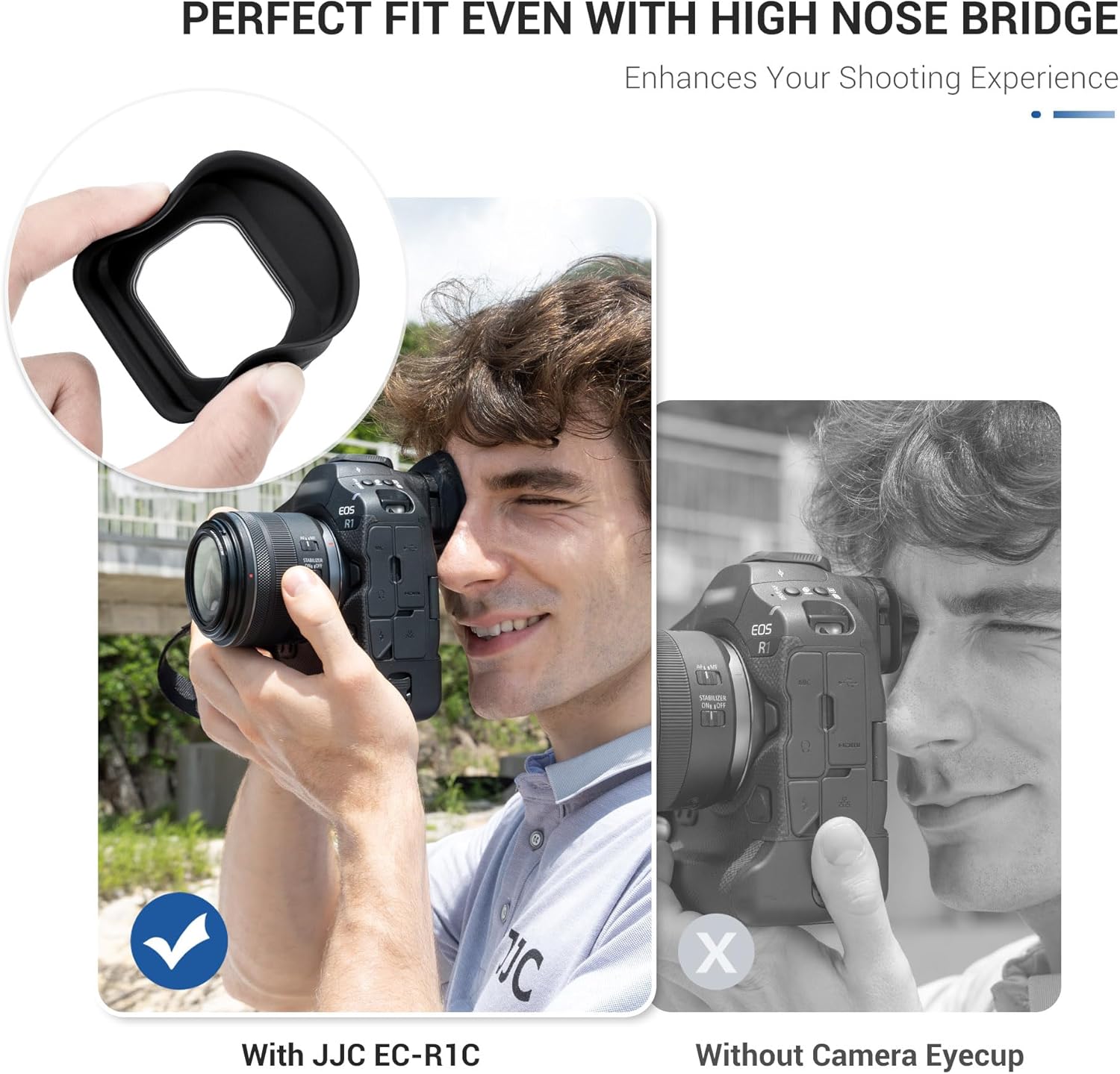Extended EOS R1 Eyecup Eye Cup Eyepiece, Soft Silicon Camera Viewfinder Eyeshade Cover Protector