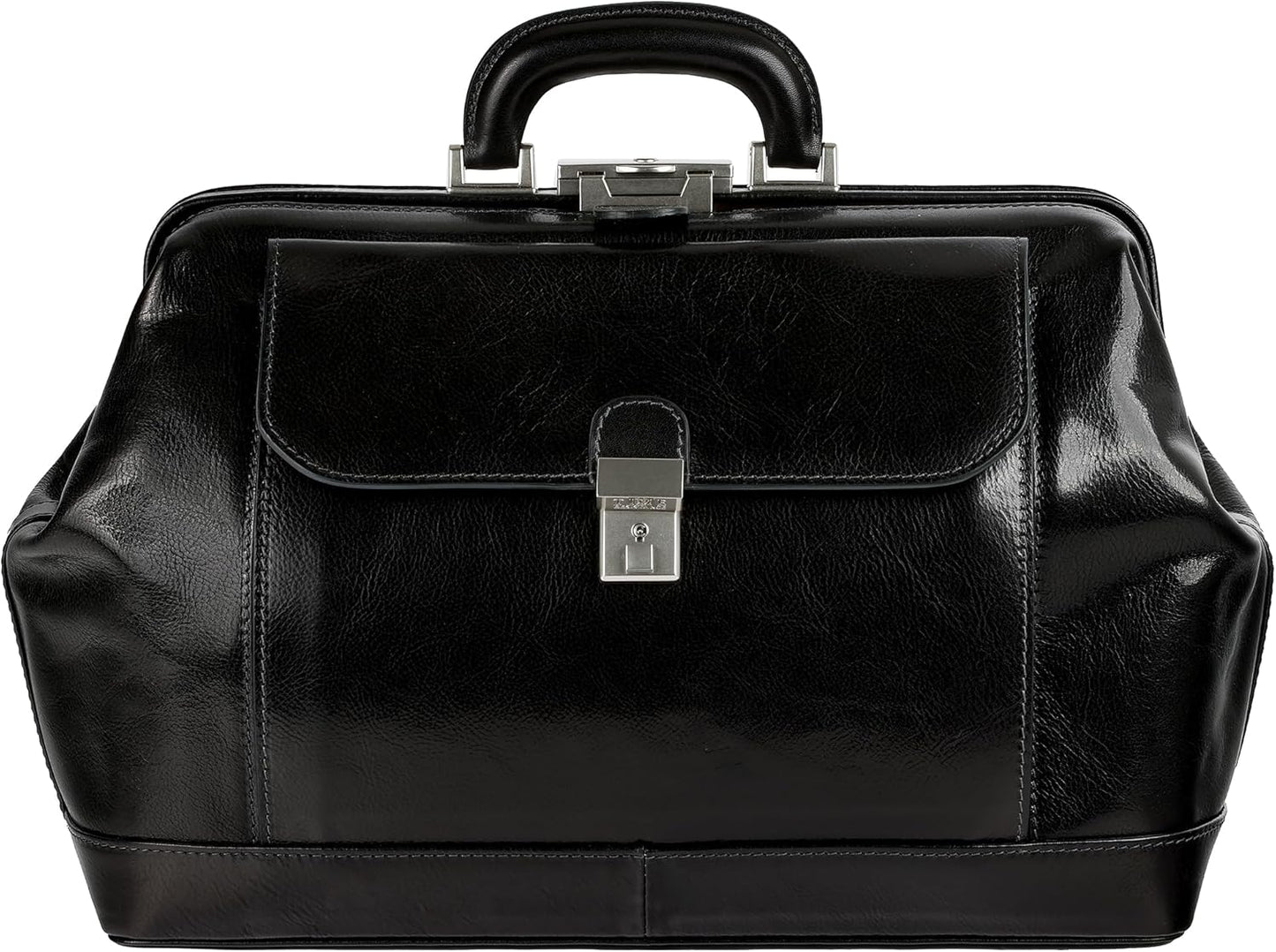 Time Resistance Leather Doctor Bag - Top Handle Bag - Medical Briefcase - Gladstone Handbag