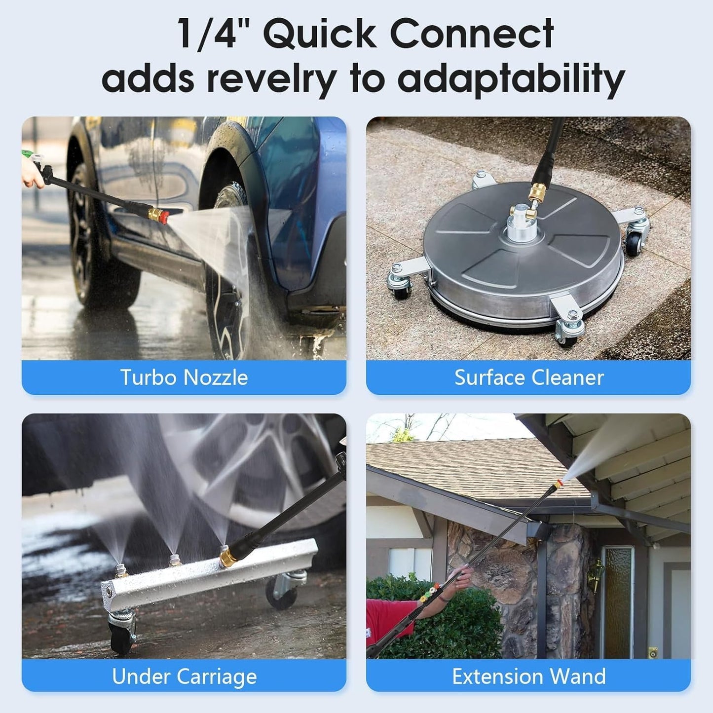 Electric Pressure Washer 5000 PSI,2.8 GPM Power Washer with Foam Cannon,Portable Cleaner with 33ft Hose Reel,4 Nozzle Tips,and Soap Bottle for Cars/Home/Driveways/Patios/Decks/Fences