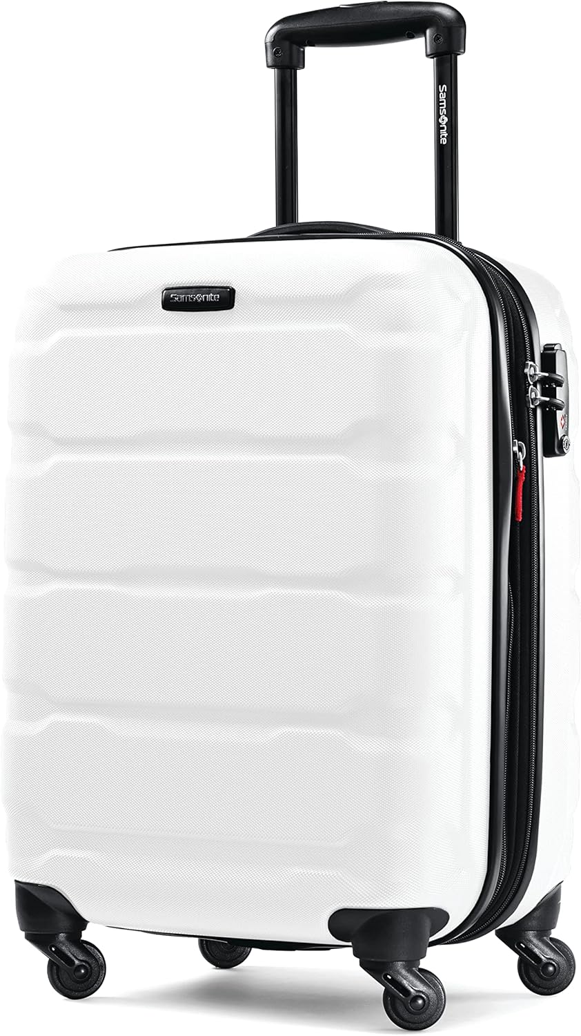 Samsonite Omni PC Hardside Expandable Luggage with Spinner Wheels, Carry-On 20-Inch, White