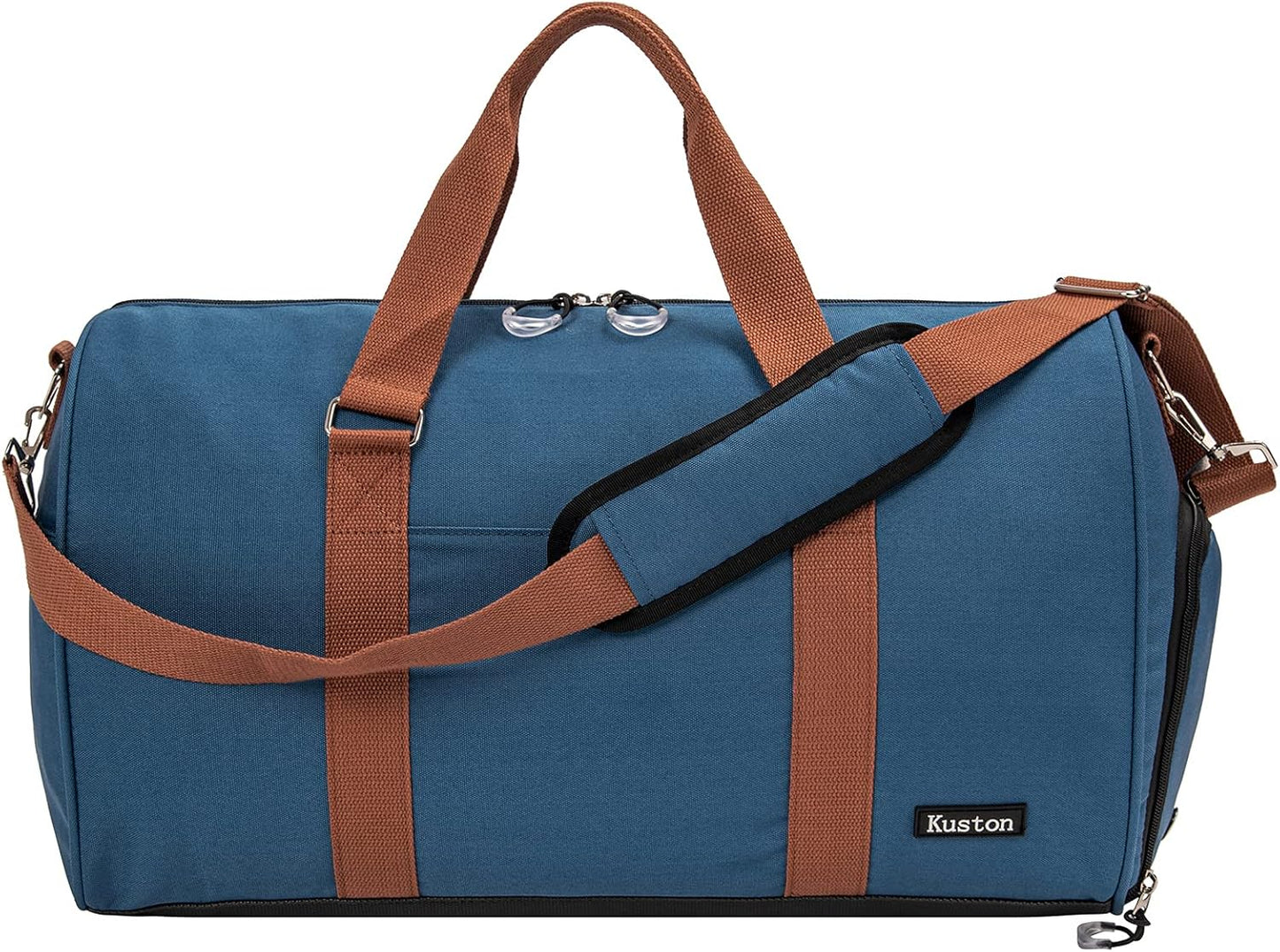 Kuston Sports Gym Bag with Shoe Compartment&Wet Pocket,Travel Duffel bag,Weekend Bag,Workout Bag Suitable for Men and Women