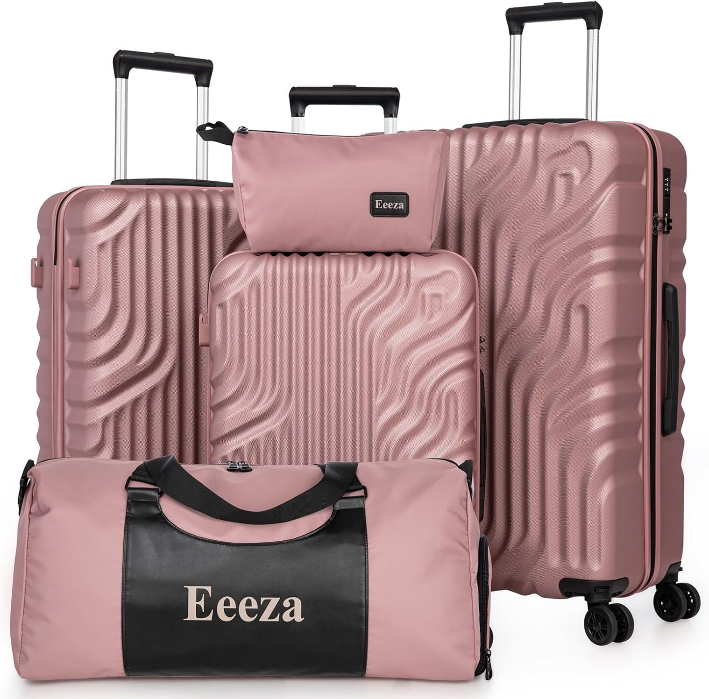Luggage Sets Suitcase Sets 5 Piece Luggage Sets Suitcase with ABS Hard Shell Lightweight TSA Lock