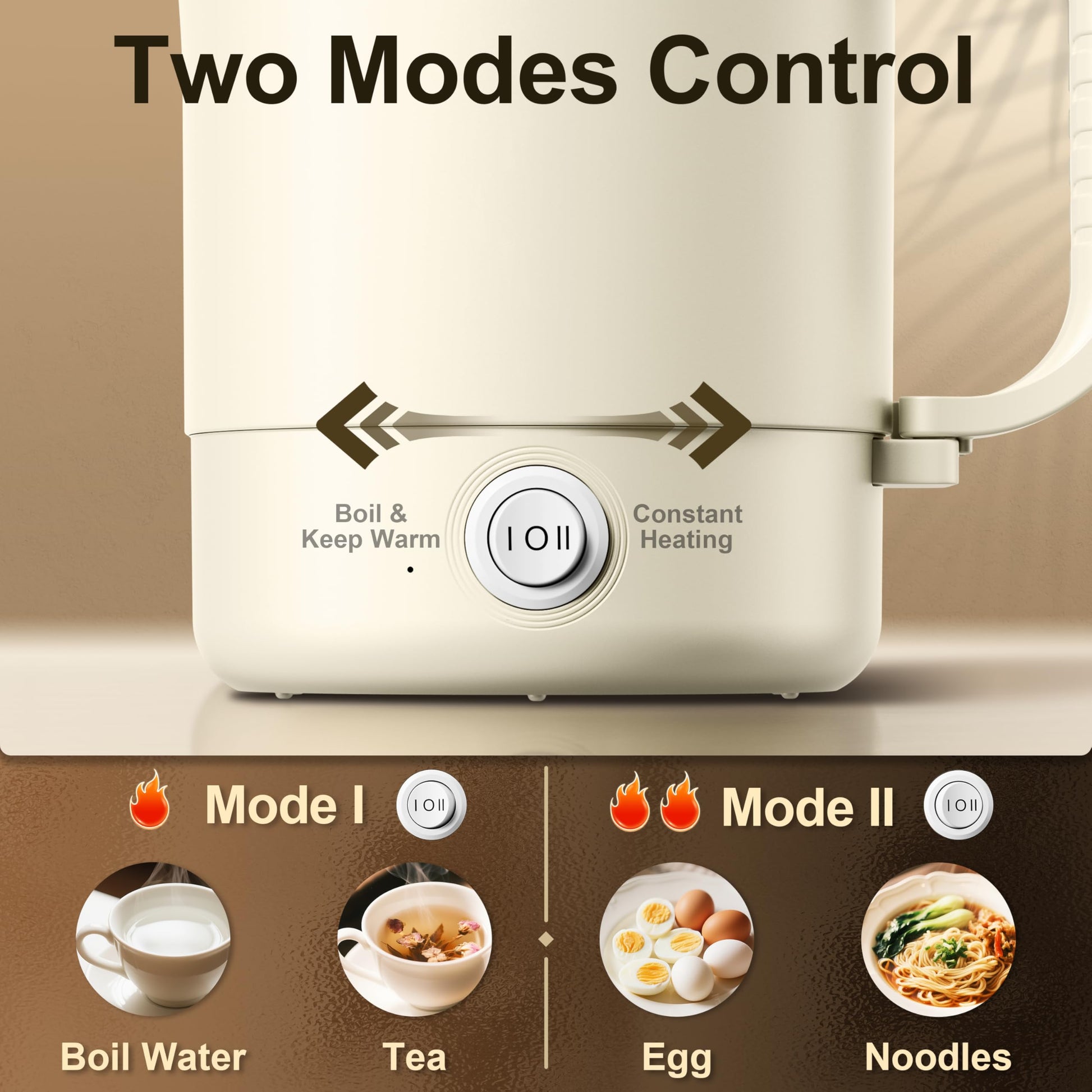 Stariver 0.6L Portable Electric Kettle, Stainless Steel Travel Kettle