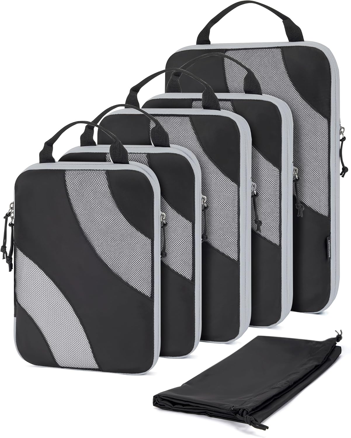 BAGSMART Compression Packing Cubes, 6 Set/4 Set/2 Set Travel Packing Cubes for Carry on Suitcases, Compression Suitcase Organizers Bag Set & Travel Cubes for Luggage, Lightweight Packing Organizers