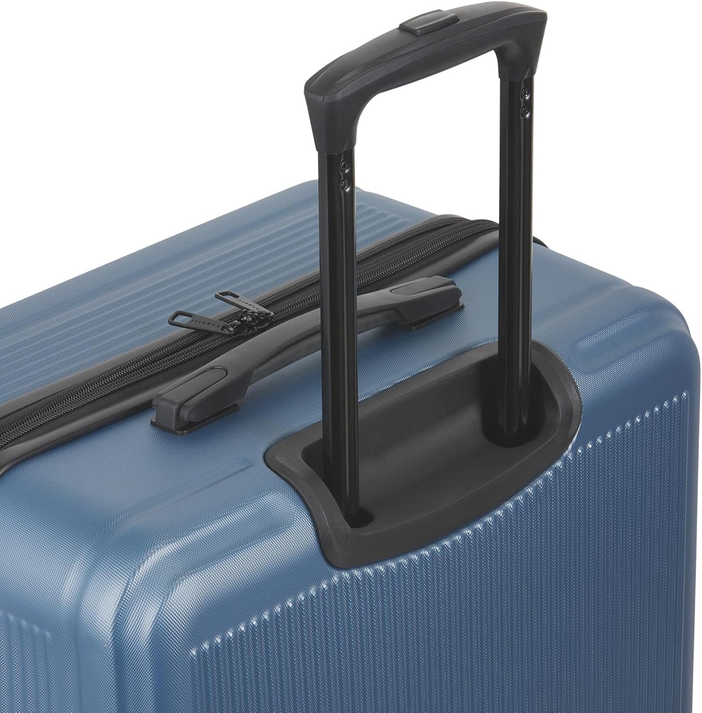 Bugatti Singapore 2-Piece ABS Hardside Luggage Set, Double Spinner Wheels, Expandable (blue)