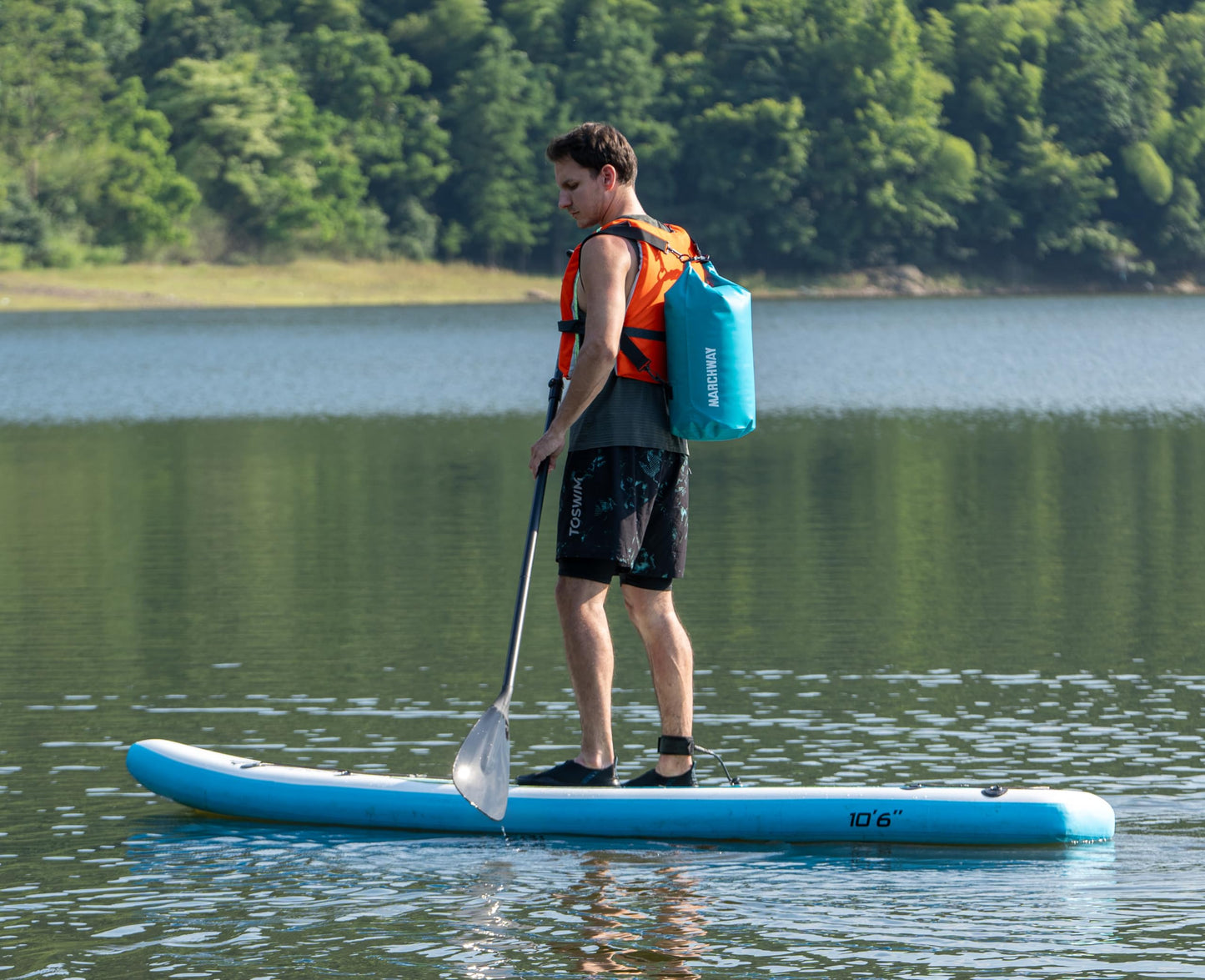MARCHWAY Floating Waterproof Dry Bag Backpack 5L/10L/20L/30L/40L, Roll Top Sack Keeps Gear Dry for