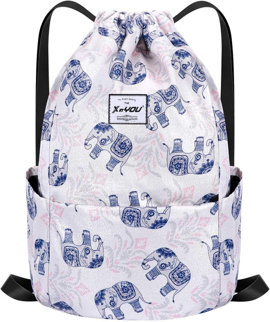 XEYOU Drawstring Sports Backpack Lightweight Gym Yoga Sackpack Shoulder Rucksack Casual Outdoor Daypack for Women and Men