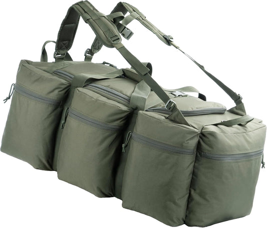 100L Large Military Duffle Bag Deployment Duffel Bag Sports Equipment Travel Luggage Bag with Detachable Backpack Straps…