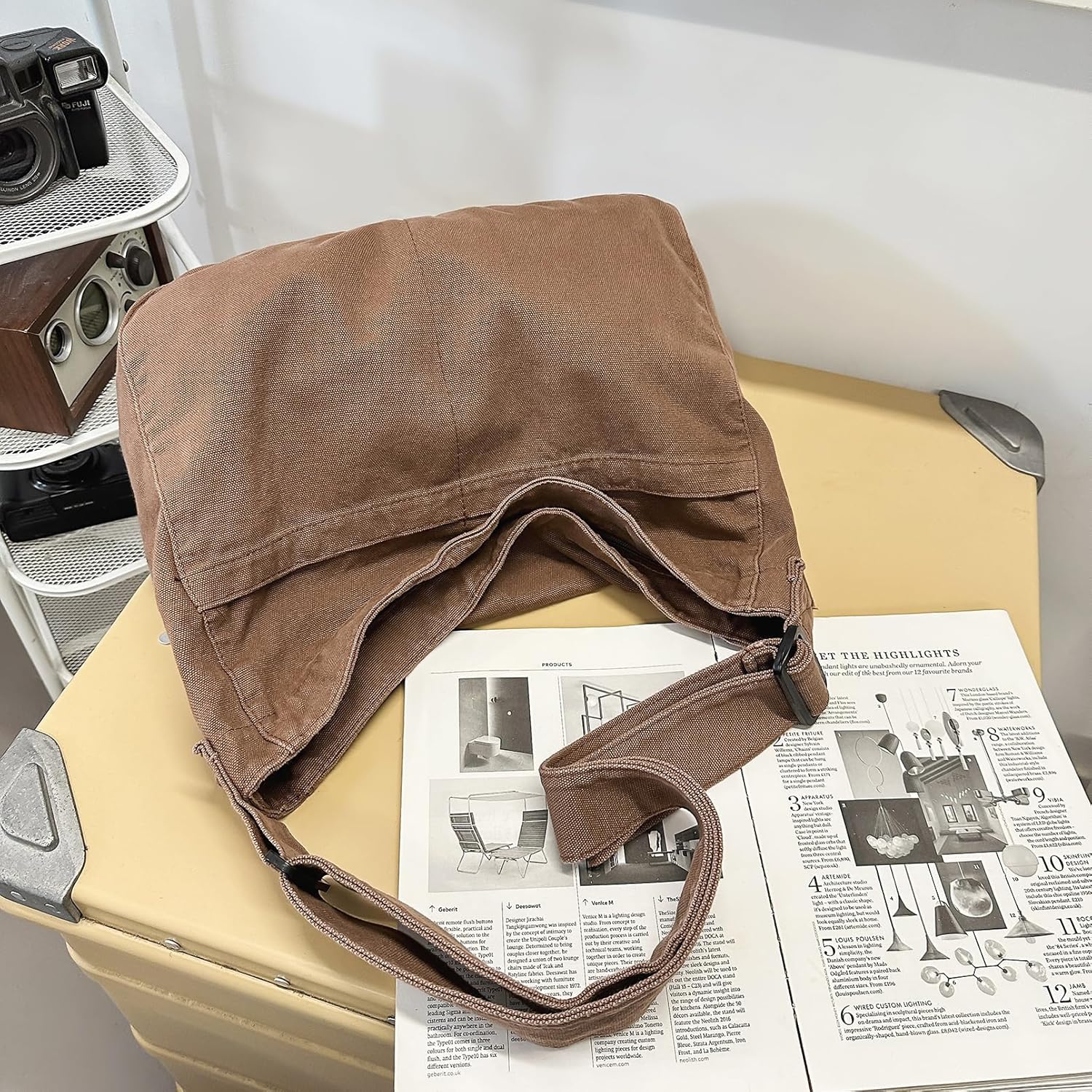 Canvas Messenger Bags for Women Crossbody Bag for School Hobo Men Cute Large Shoulder Lightweight