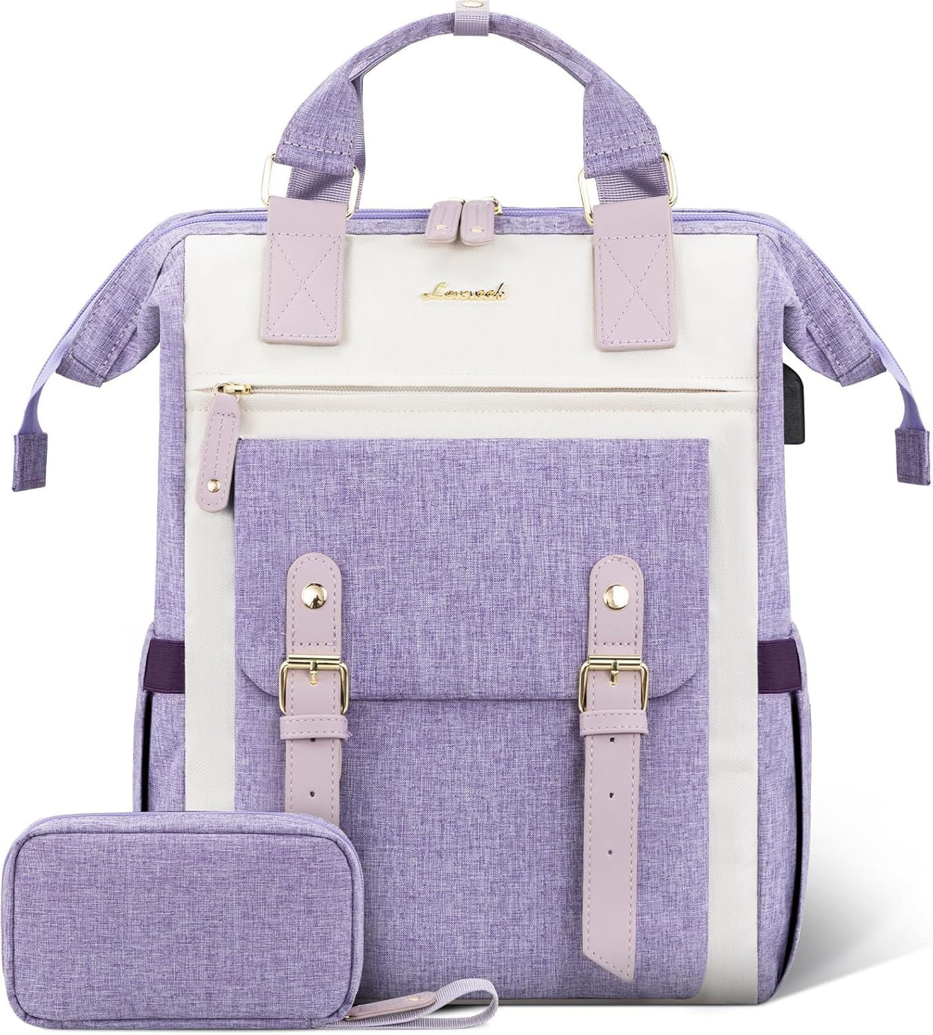 LOVEVOOK Backpack for Women, Teacher Bag Work Travel Backpack, Stylish College Laptop Backpack Purse, Business Computer Laptop Bag Nurse Bags, Casual Daypack, 17 Inch