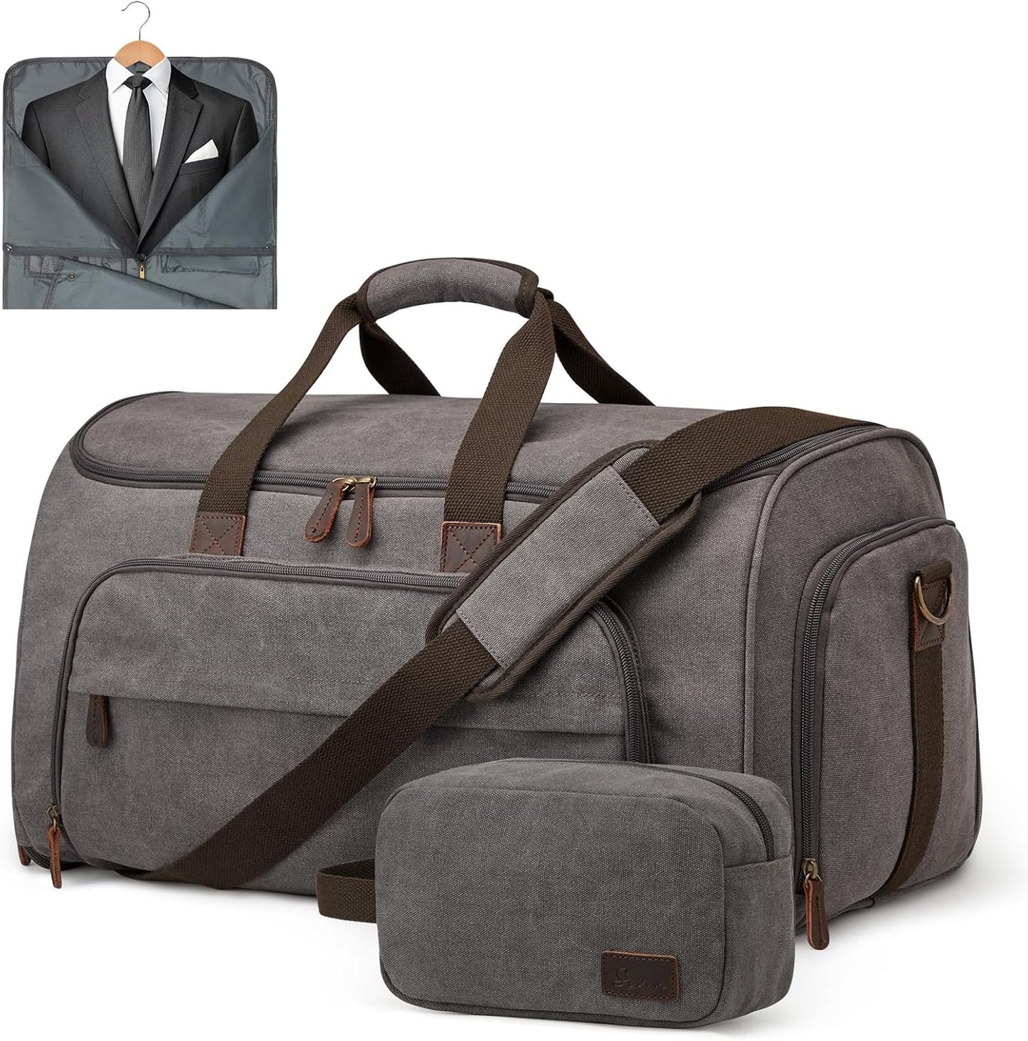 S-ZONE Carry On Garment Bag for Travel Convertible Garment Duffle Bag Suit Bags for Men Women