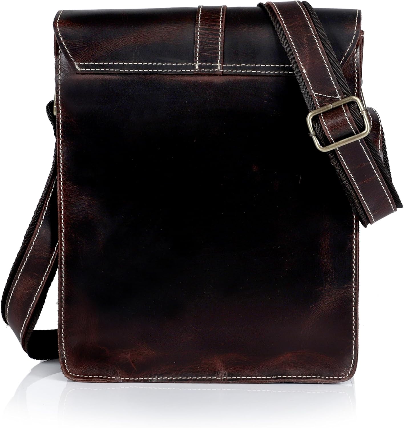 Handmade Leather Crossbody Bag – Vintage Messenger Satchel for Men & Women, Shoulder Sling Office Bag