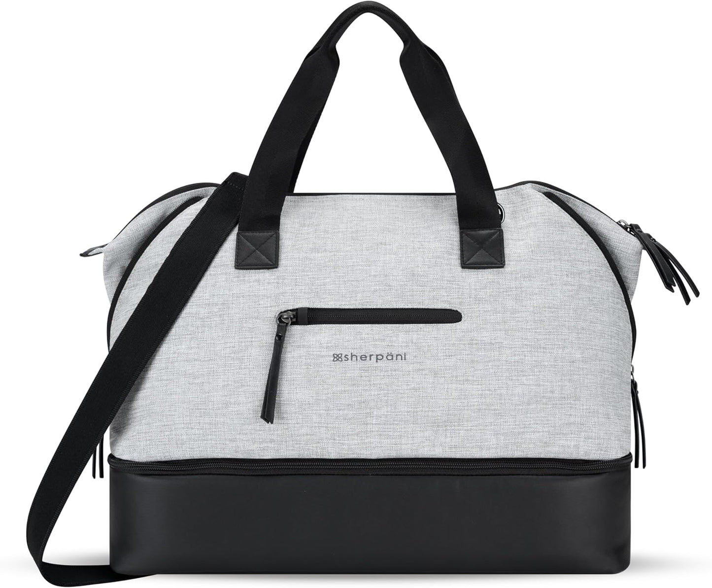 Sherpani Boston, Anti-Theft Weekender Bags,Travel Duffel Bag for Women, Carry On Tote Bag with Removable Shoe Bottom Compartment, Metal Hardware