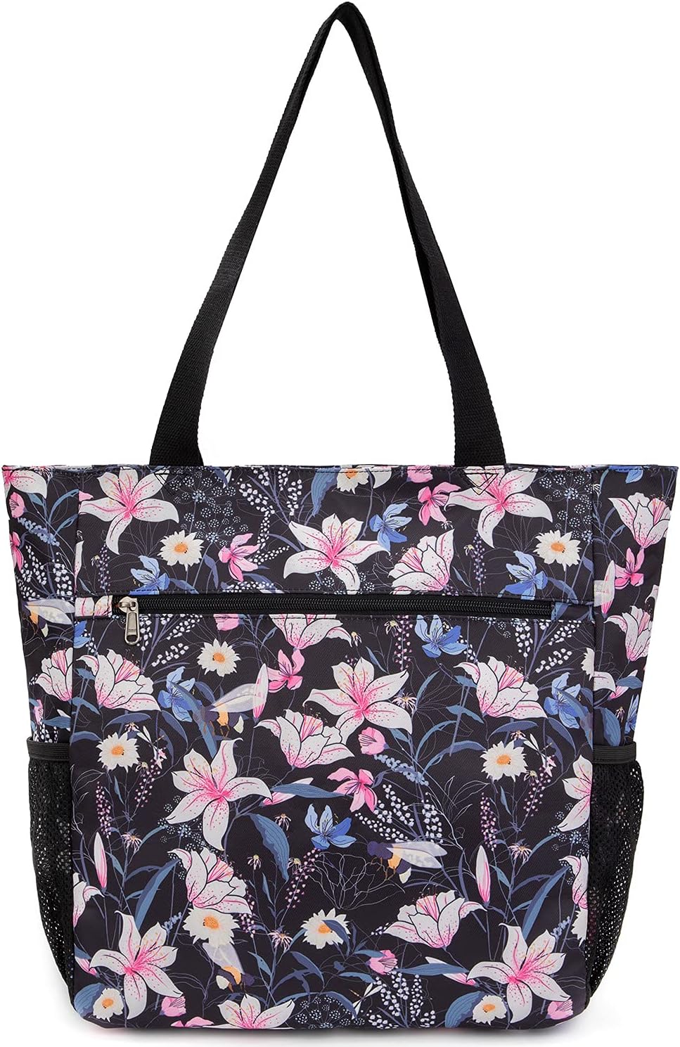 ETidy Large Capacity Foldable Tote Bag With Zipper Water-resistant SandproofWomen Beach Bag Handbag