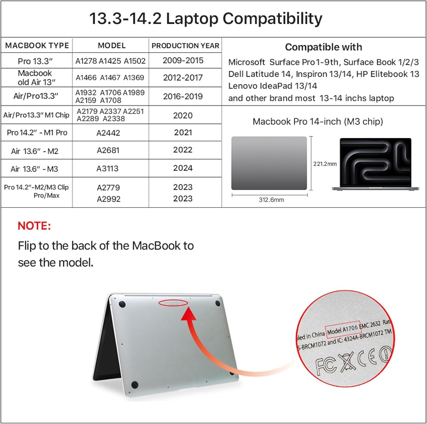 Top Grain Leather 14.2" Slim Laptop Bag Case, Envelope Style, Removable Wristlet & 3 Pockets, Fits MacBook Pro 14 Inch 2021 2022 M1 Pro/M1 Max A2442 & Other Laptop, Black Coffee 14.2 Inch