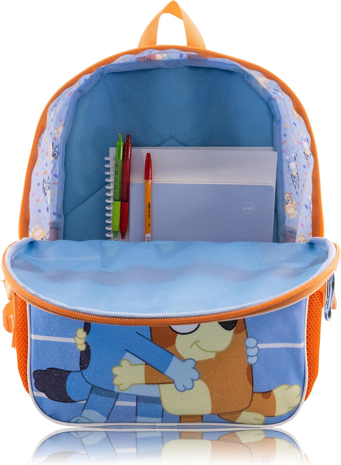 Bluey Backpack With Lunch Box for Kids | Insulated Lunch Bag Lunch Box for Boys, Girls, Toddlers | Backpack for School and Reusable Lunchbox with Matching Headphones and Water Bottle