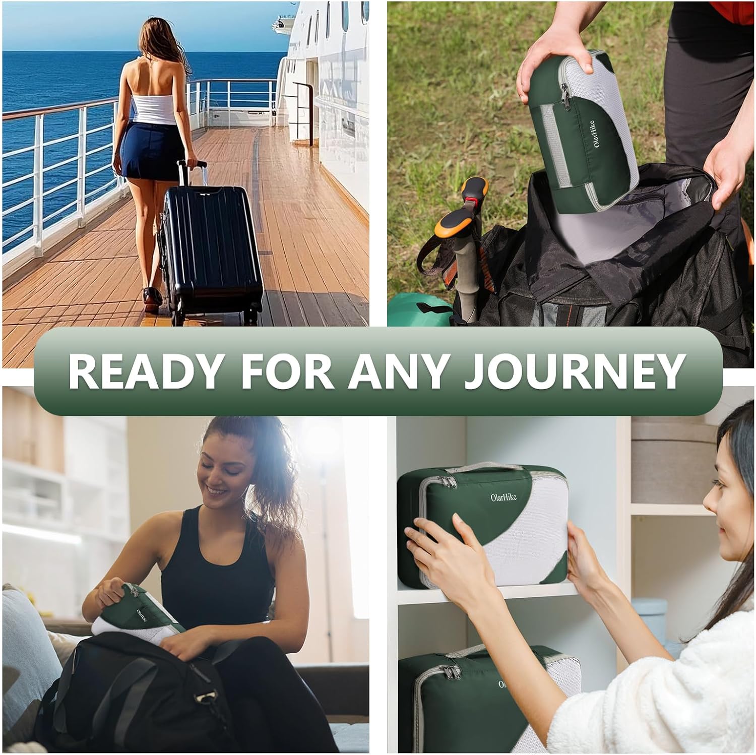 8 Set Packing Cubes for Travel, Gifts for Women Mom,Anti-Tearing Suitcase Organizer for Luggage