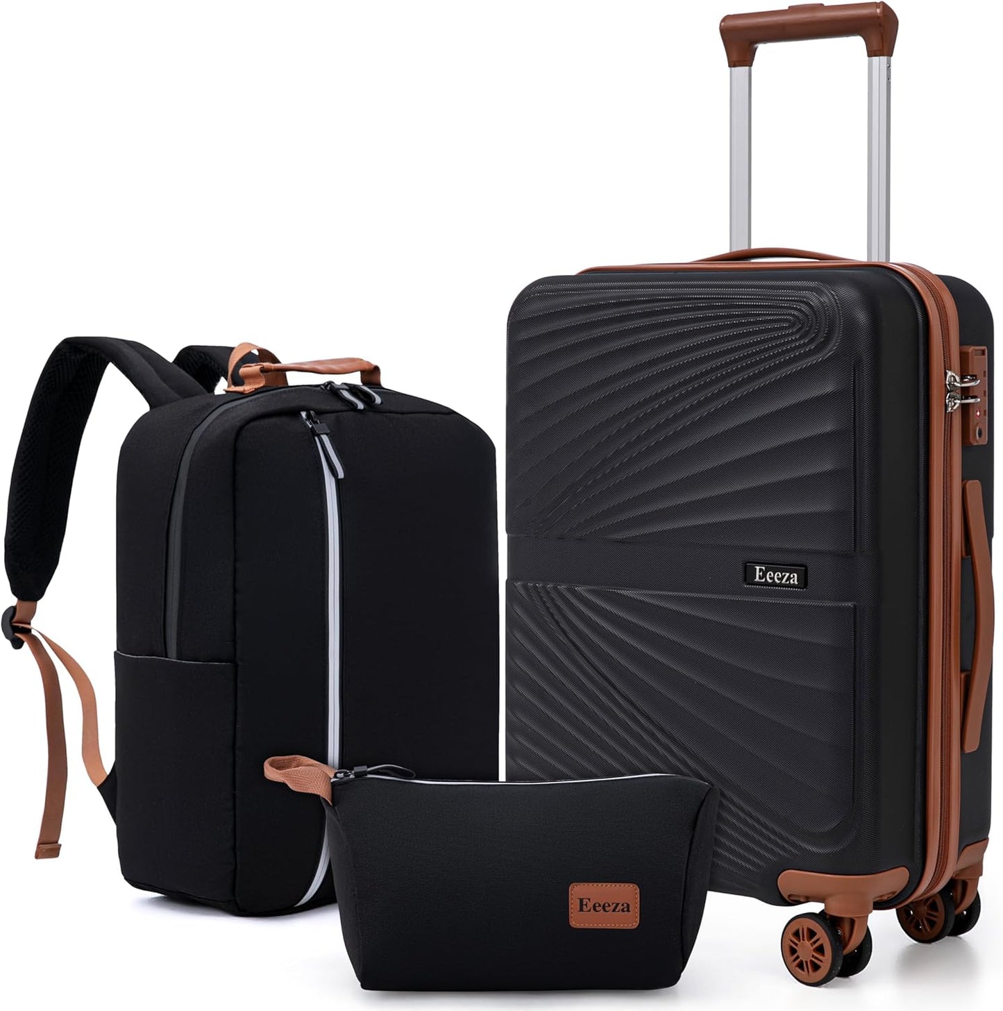 Luggage Sets 3 Piece, Suitcases with Wheels, ABS Hard Case Luggage with TSA Lock Spinner Wheels, Carry On Luggage Set (20inch)