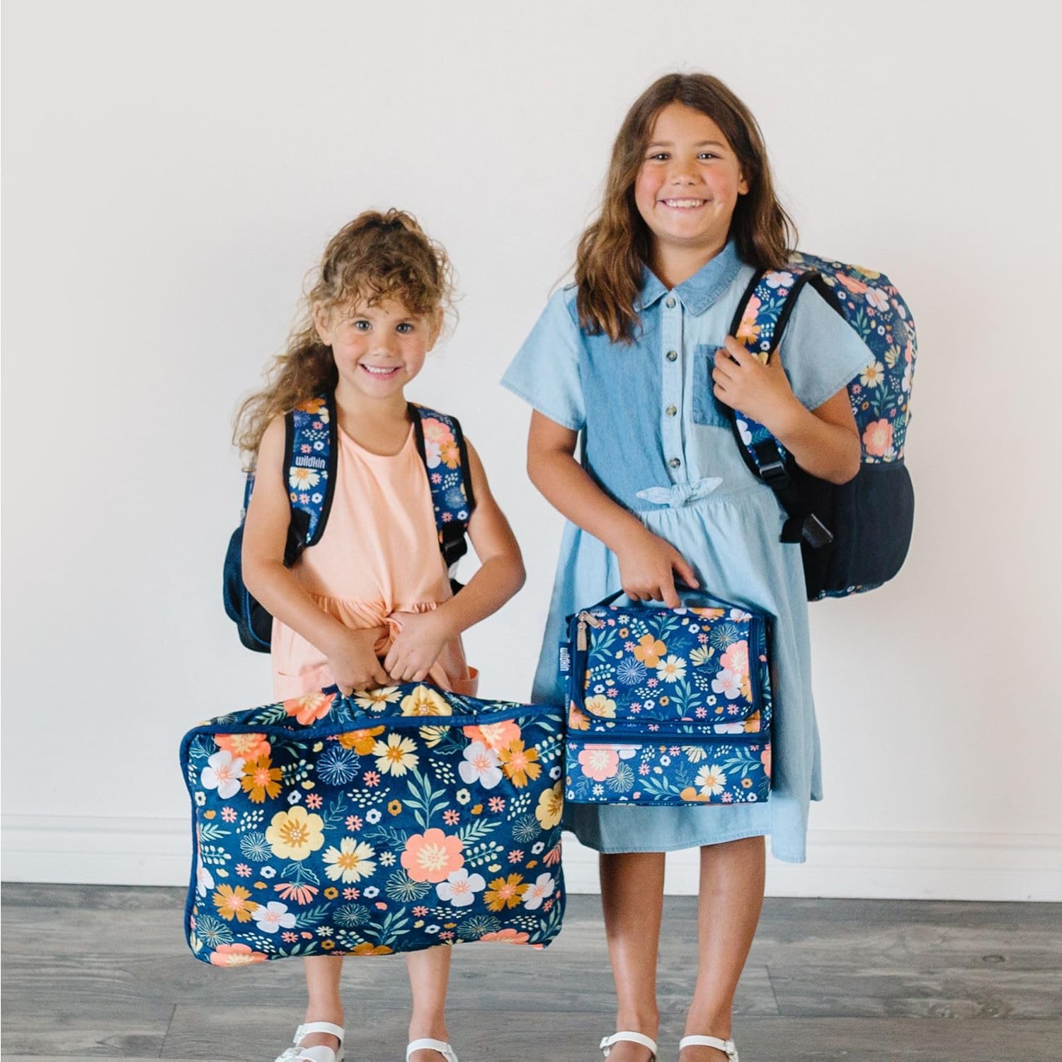 Wildkin 12-inch Kids Backpack – Padded, Adjustable, Ideal for Daycare & Travel - Wildflower Bloom