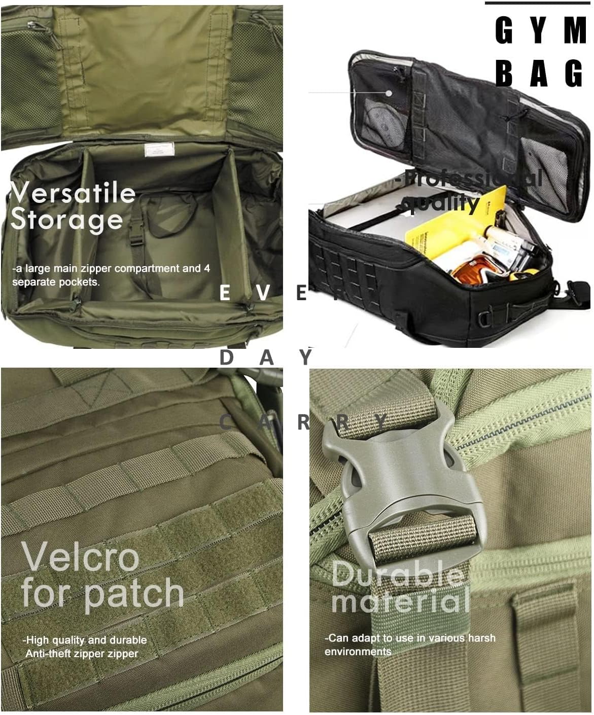 Gym Bag Duffle Bags Backpack - Travel Weekender Bag for Men Women Workout Bag for