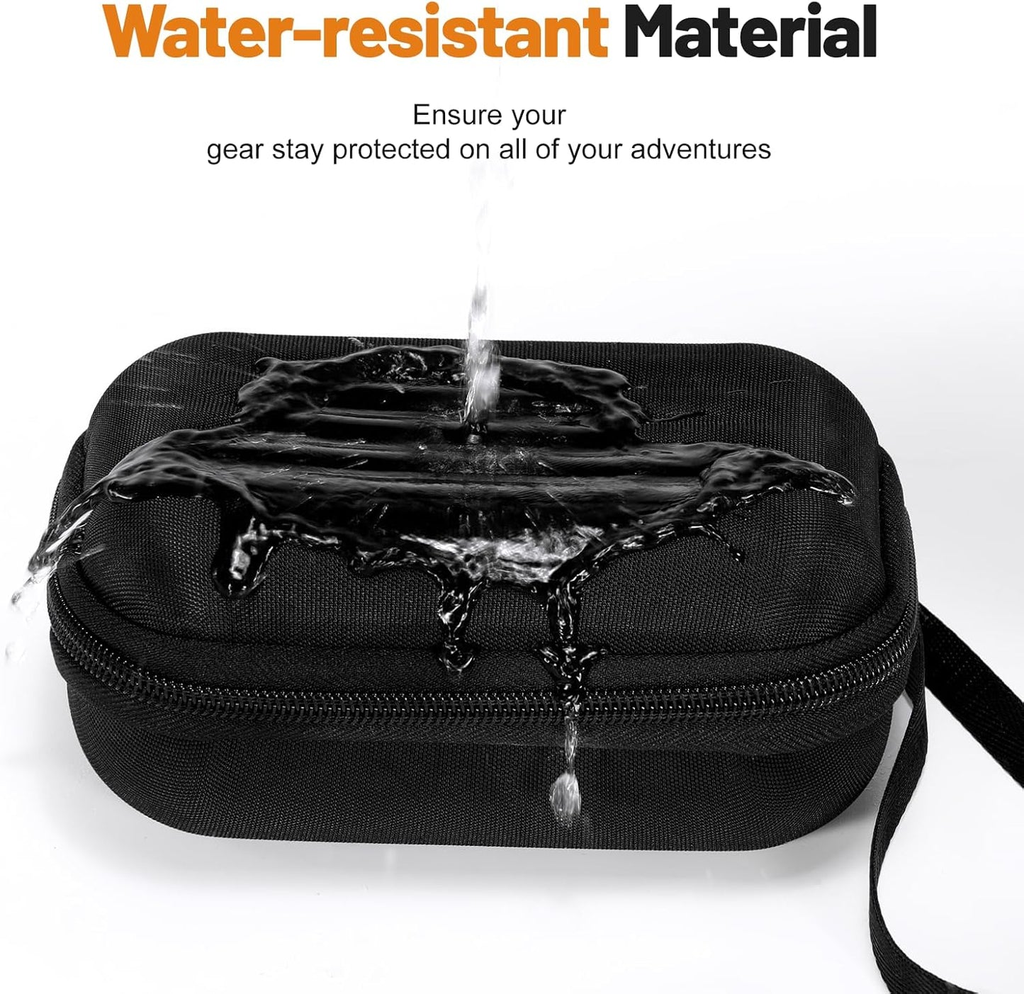 Cwatcun Waterproof Digital Camera Case - Lightweight Small Camera Bag Compatible with Canon, Sony, Kodak, Fujifilm，Compact Protective Carrying Case for Travel & Outdoor Photography