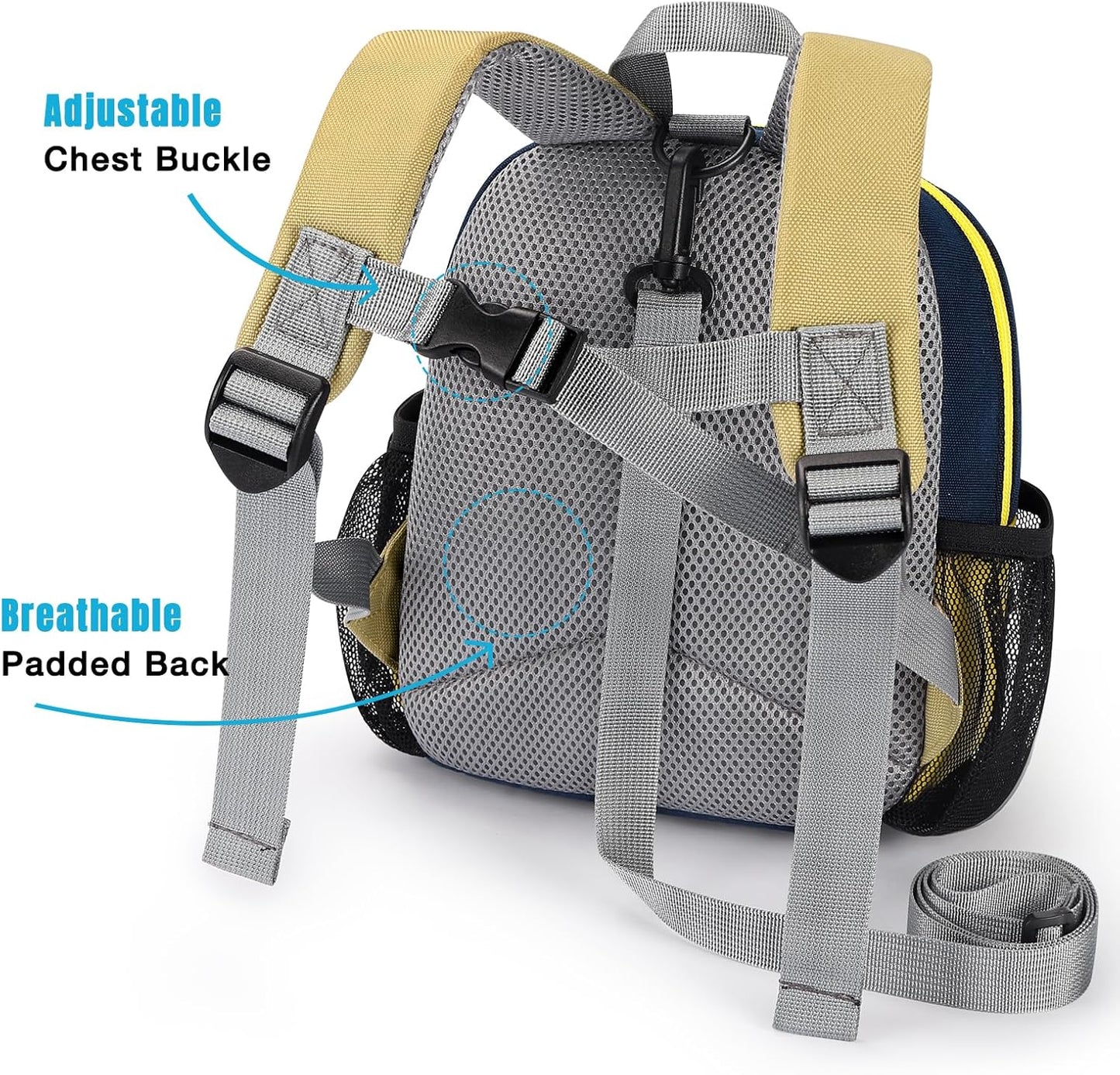 STEAMEDBUN Toddler Backpack Leash for 1-3: Backpack with Leash for Boys Girls - Anti-Lost Harness Backpack for Walking