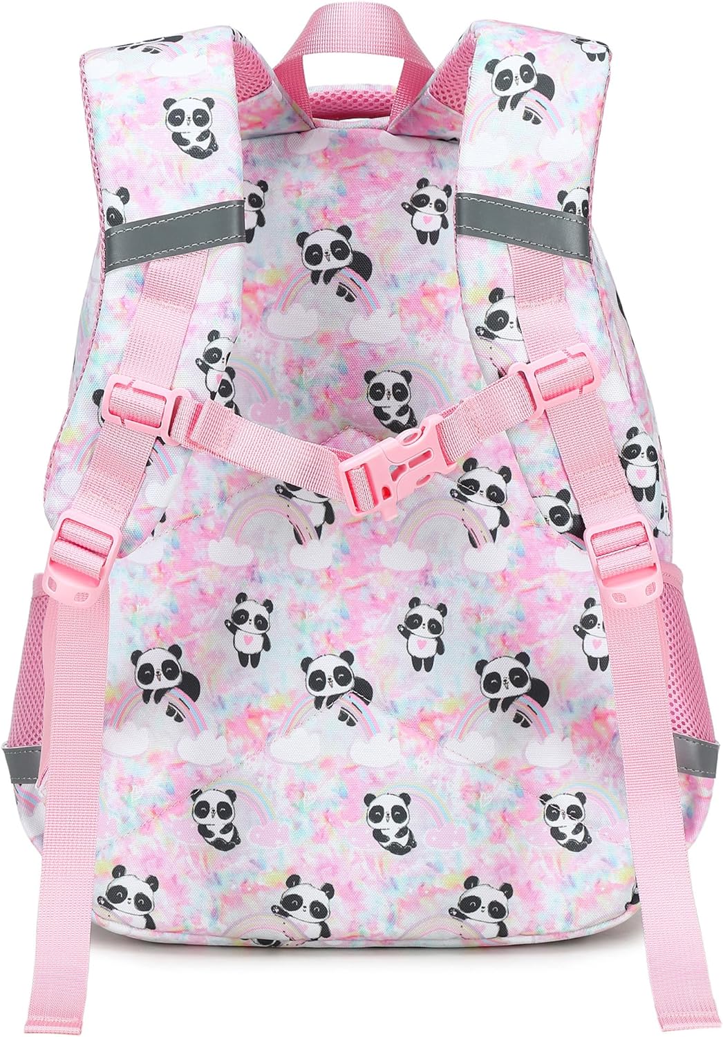 abshoo Cute Panda School Backpack For Girls Elementary Kindergarten Kids School Bag (Panda Pink)