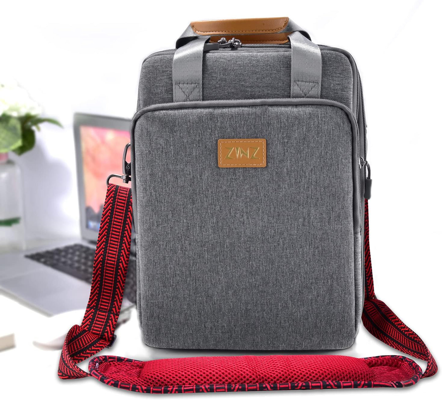 ZINZ Shoulder Strap 58" Ultra-Thick Fixed Padded and Adjustable Buckles Crossbody Strap for Briefcase Laptop Bag Luggage